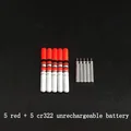 red and 5 battery