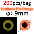 200pcs 9mmFireOrange