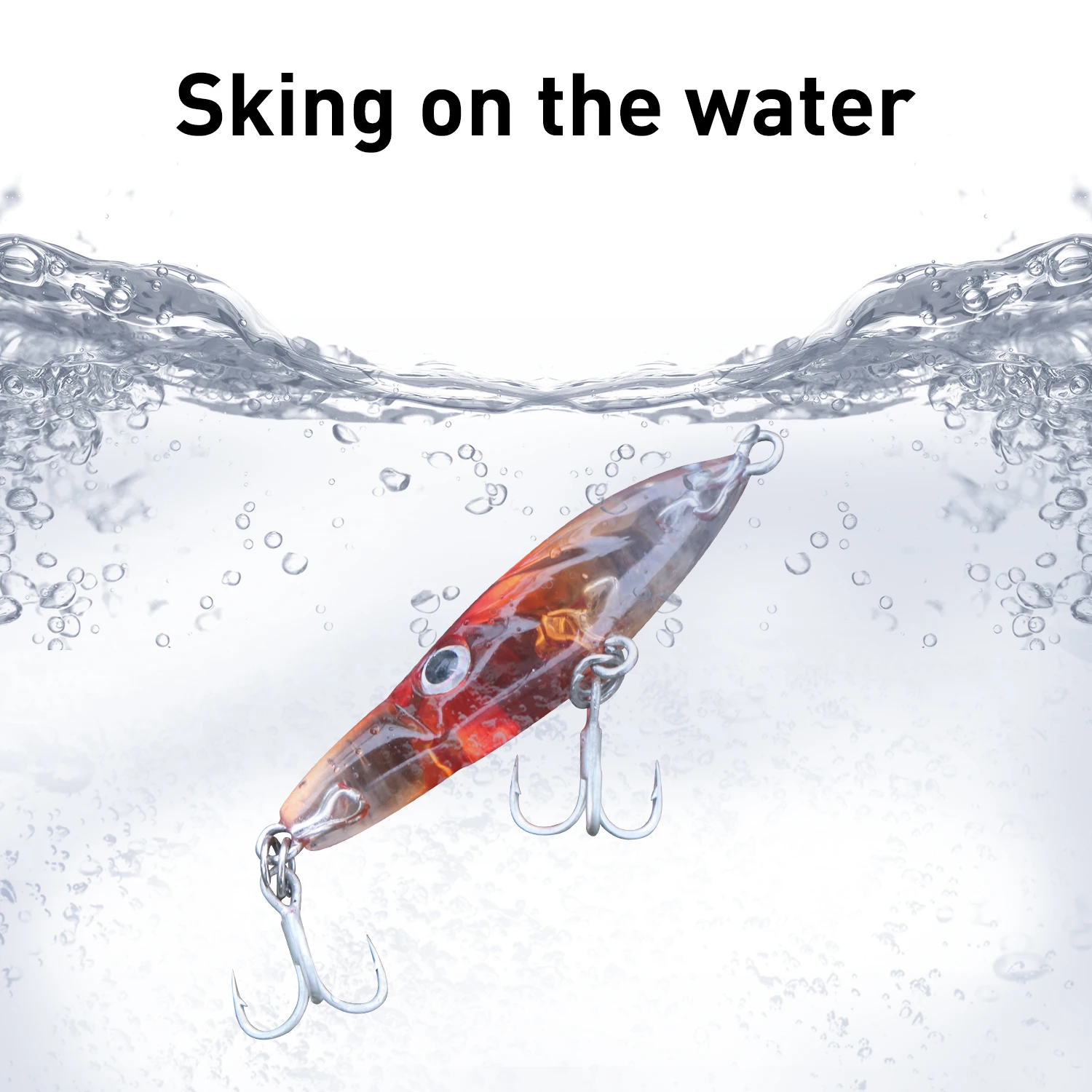 HAIMALUO, nuevos peces pequeños, Señuelos de Pesca duros, Mini señuelo tipo lápiz que se hunde, 48mm, 2,8g, cebo para perca de trucha, cebo de pesca rodante, pesca en roca - imagen 3