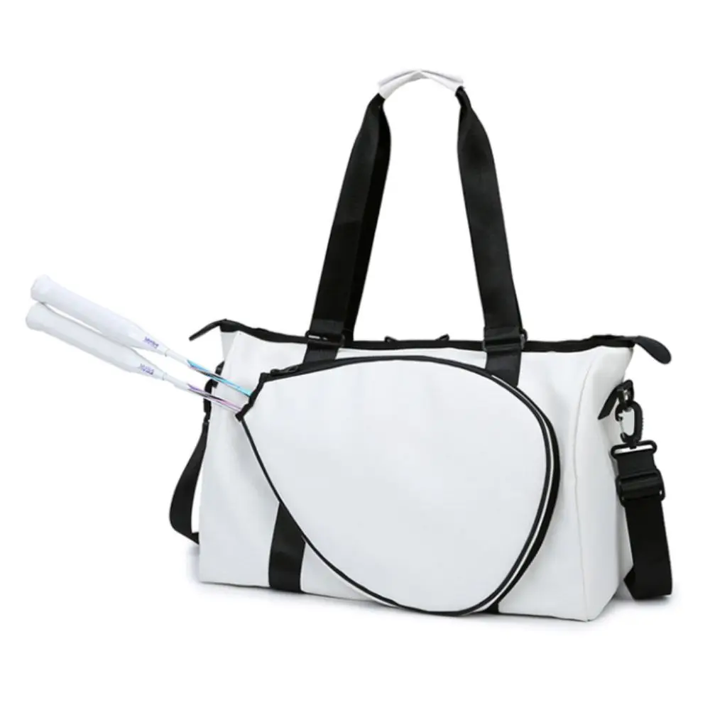 Bolsa para raqueta de tenis de gran capacidad con asa, bolso de hombro de tenis multicapa, correas cómodas de belleza, bolsa deportiva para Fitness