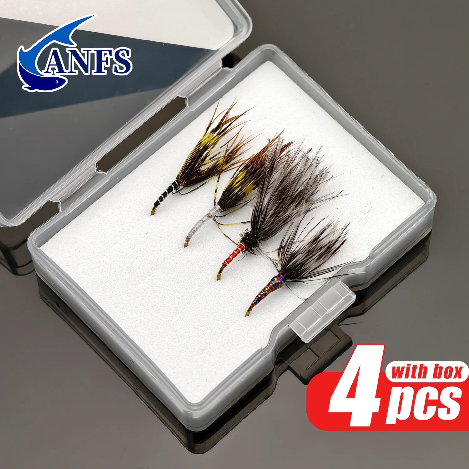 ANS 4 uds/8 Uds moscas de pesca con mosca, señuelos de pesca con mosca, moscas Tenkara para trucha, lubina-accesorios de pesca frescos - imagen 3