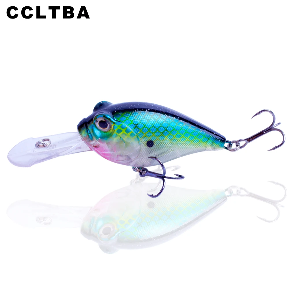 CCLTBA-Señuelos de Pesca Crankbait de aguas profundas, señuelos flotantes, sonajero, señuelo de lubina, aparejos de pesca, 9cm, 16g
