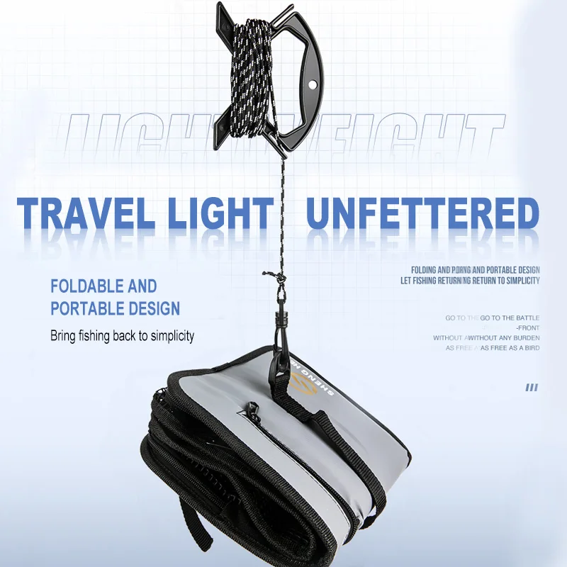 Red protectora plegable para peces, cubo EVA de Metal multifunción, caja de pesca gruesa, estuche para peces vivos, equipo de aparejos de pesca al aire libre XA132, 2023 - imagen 4