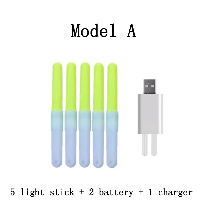 5 unids/lote palo de luz eléctrico con batería cr322 accesorio de flotador de pesca luminoso barra de luz Led pesca nocturna B667 - imagen 5