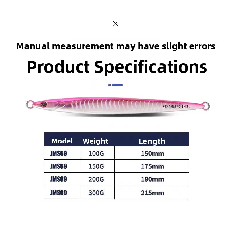 KEARMMING-señuelo de fregadero de velocidad de juego grande, placa de hierro roja brillante, para Sailfi y pargo, Ocean Boat Fiing - imagen 5