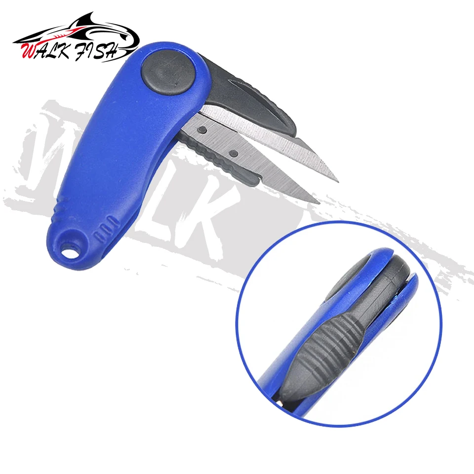 WALK FISH-tijeras de acero inoxidable en forma de camarón, accesorios para uso en peces, sedal de pesca plegable, cortadora, aparejos de tijera de pesca - imagen 4