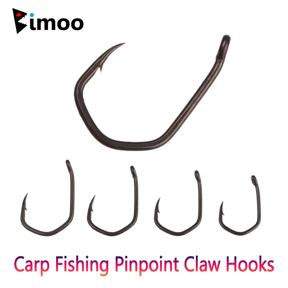 Anzuelos carpfishing Bimoo Pinpoint Claw – Acero carbono con PTFE