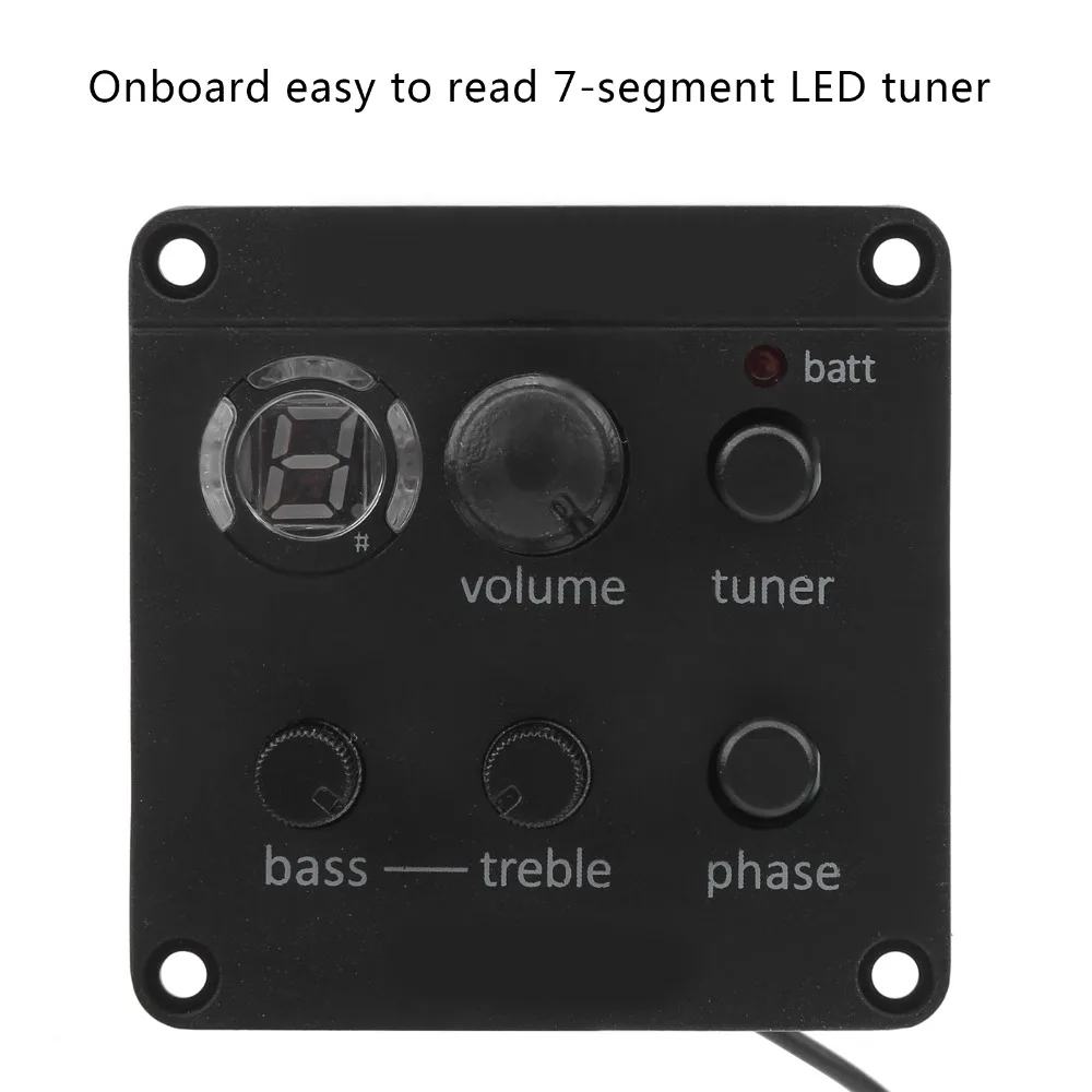 Sistema precableado ​   Pastilla de guitarra acústica ​ Instalación pegada ​ Ecualizador EQ ​ ​ Preamplificador integrado ​   Recogida Turne ​ Pastilla de orificio de sonido - imagen 2