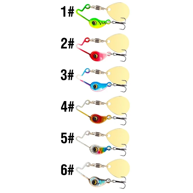 Nuevo 4g/8g Metal VIB Micro señuelo de pesca Spinner hundimiento cuchara giratoria Pin Crankbait lentejuelas cebos aparejos de pesca - imagen 5