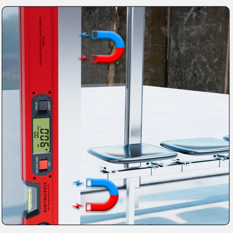 Nivel Digital Magnético 40 cm – Inclinómetro con Pantalla
