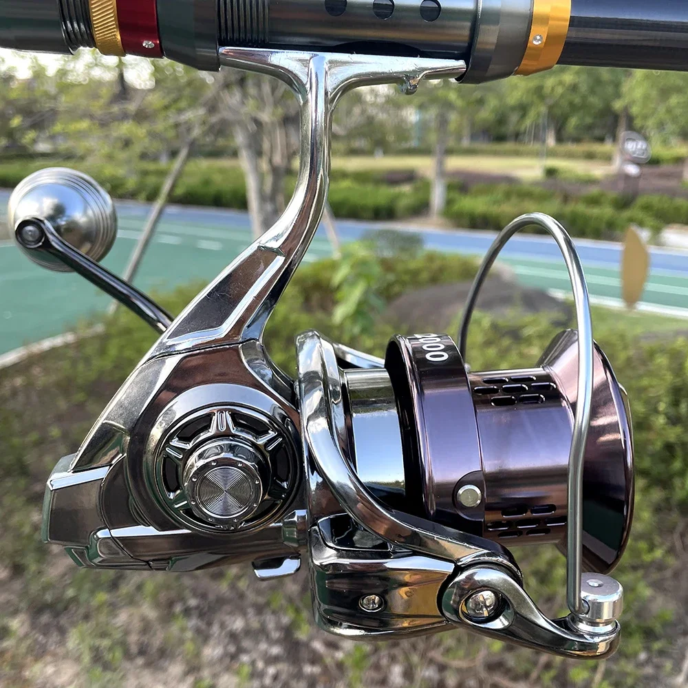 Carrete giratorio De Pesca De Metal, cuchara Molinete De arrastre máximo De 25KG, Accesorios De Pesca, aparejos De carpa De Mar - imagen 2