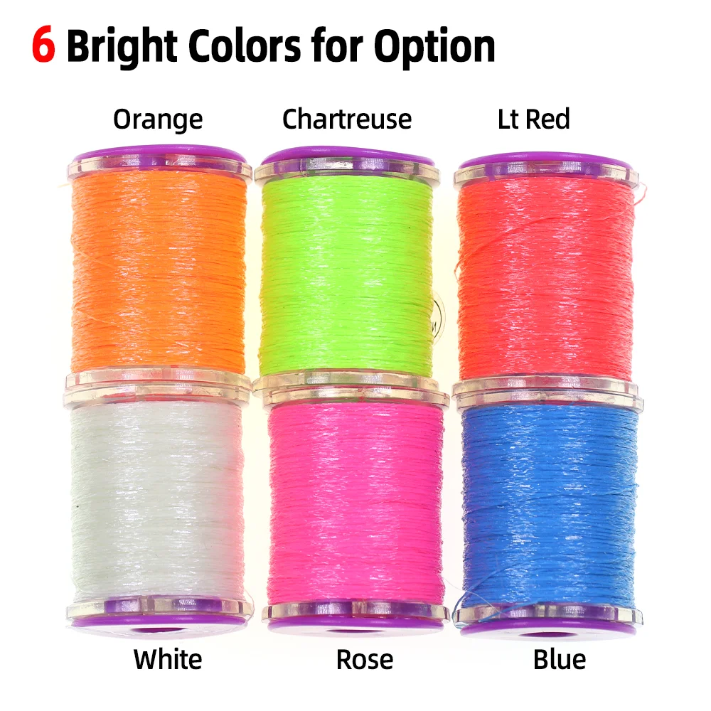 Wifreo, 2 uds., oropel luminoso, gancho de asistencia, plantilla, señuelo, aparejo Sabiki, Streamer, Midge, Ninfa, cuerpo, ala, piernas, cola, atado de moscas, Material - imagen 5