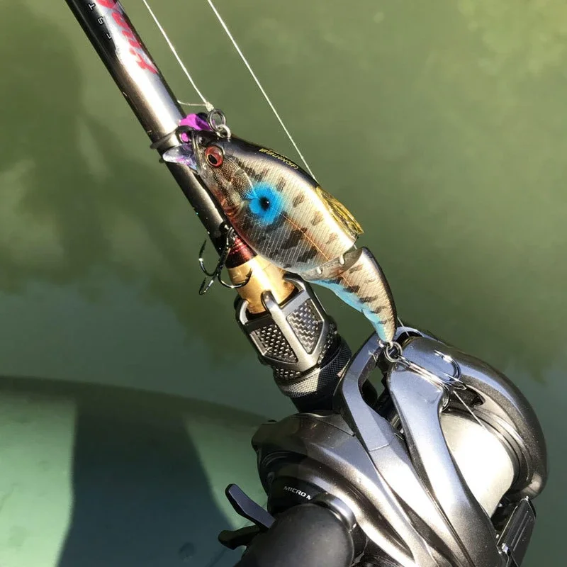 1 Uds 9,7g 71mm realista 2 segmentos Minnow señuelo de pesca flotante Crankbait cebo Artificial Wobbler para lubina equipo de Swimbait - imagen 3