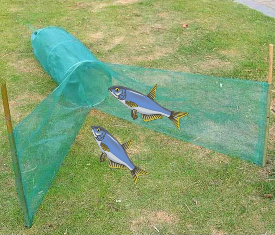 Red de pesca plegable, trampa automática para señuelos, red de RED de agua para peces pequeños, cangrejos, langostas, camarones, pececillos - imagen 2