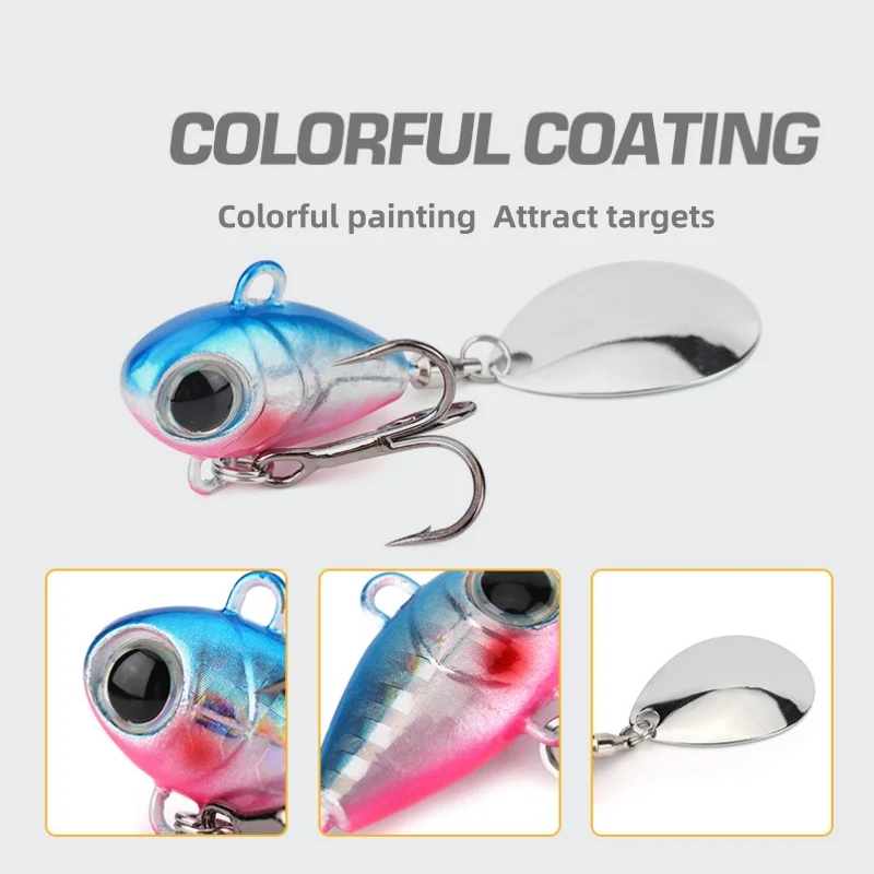 Señuelo VIB oscilante metálico para pesca – vibración y giro - imagen 2