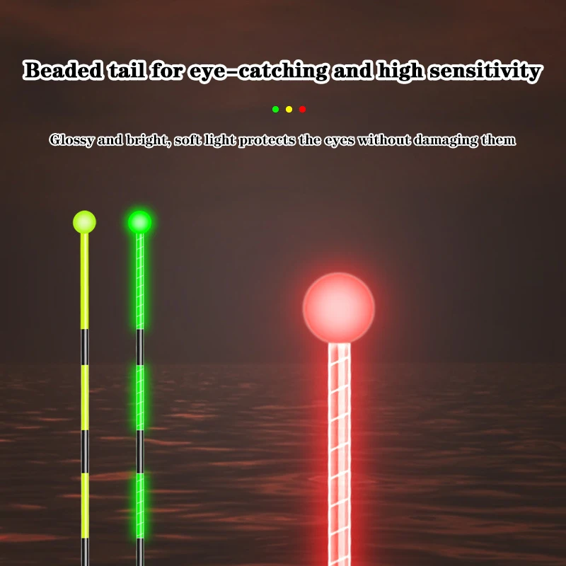 Flotador electrónico de pesca nocturna LED, decoloración sensible a la gravedad, 1 Cuenta, alta sensibilidad, accesorios de pesca al aire libre - imagen 2