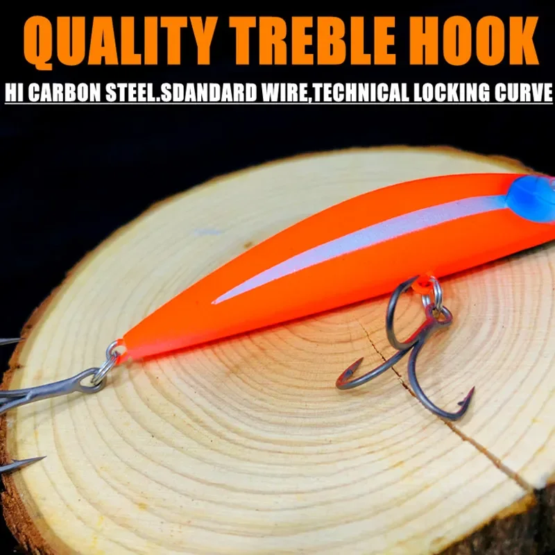 90mm 30g Minnow pesado hundimiento valgo Blazin Trolling señuelo de Pesca trucha delfín cebo duro Isca Artificial - imagen 2