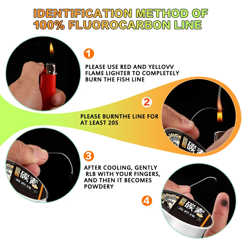 ZUKIBO-sedal de pesca de fluorocarbono 100% multicolor, línea líder de carbono de alta calidad japonesa de 100M y 50M, sedal de pesca de fluorocarbono para mar - imagen 3