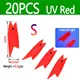 20pcs UV Red S