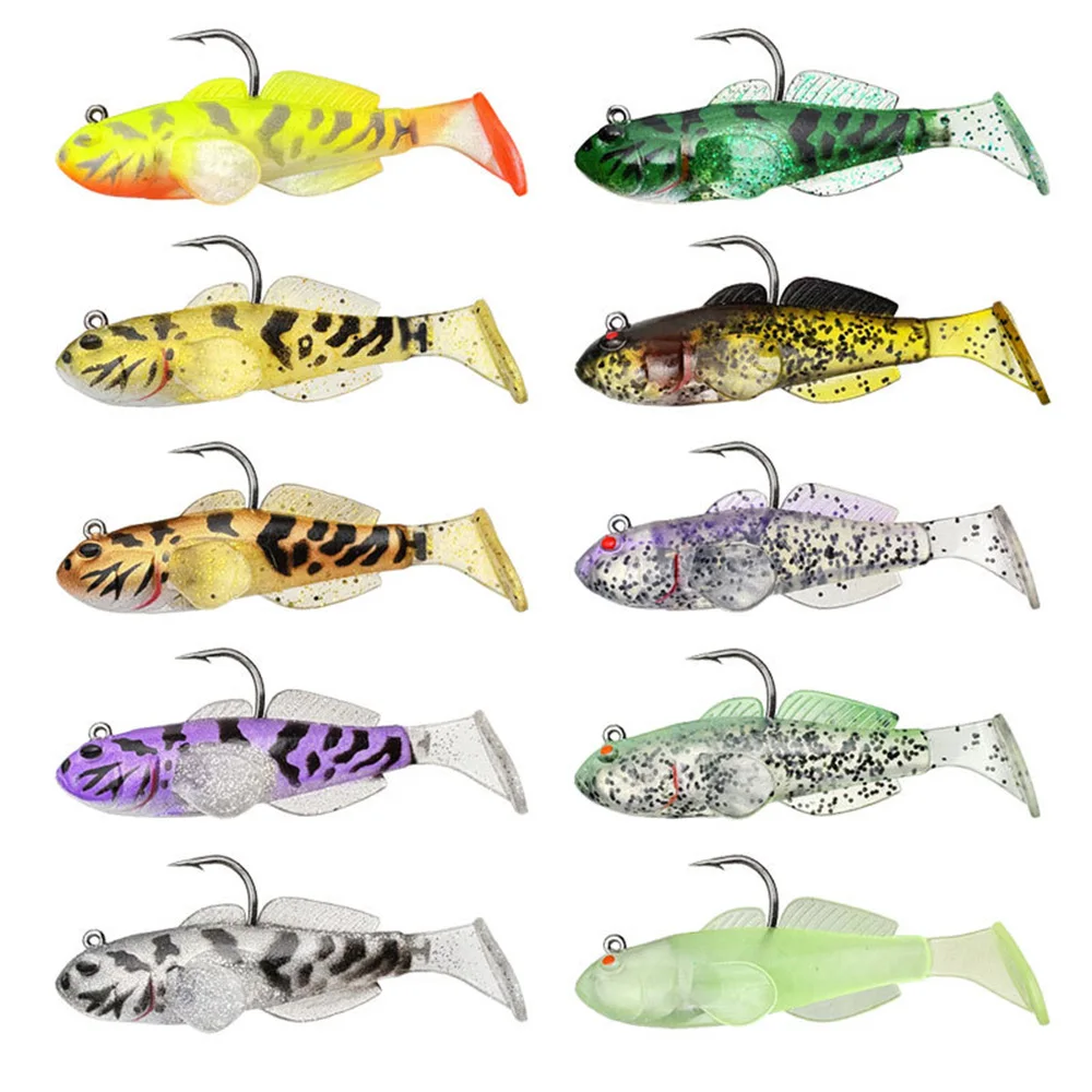 Señuelos de pesca de plástico blando, 5 uds., 6,5 cm, 12g, 8,5 cm, 22g, sábalo, Swimbaits, Lucio, lubina, Zander, plantilla de pesca, Softbait - imagen 2