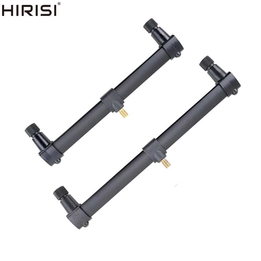 Barras de zumbido para pesca de carpa, soporte de aluminio para caña de pescar, 2 cañas, 1 Uds. - imagen 4