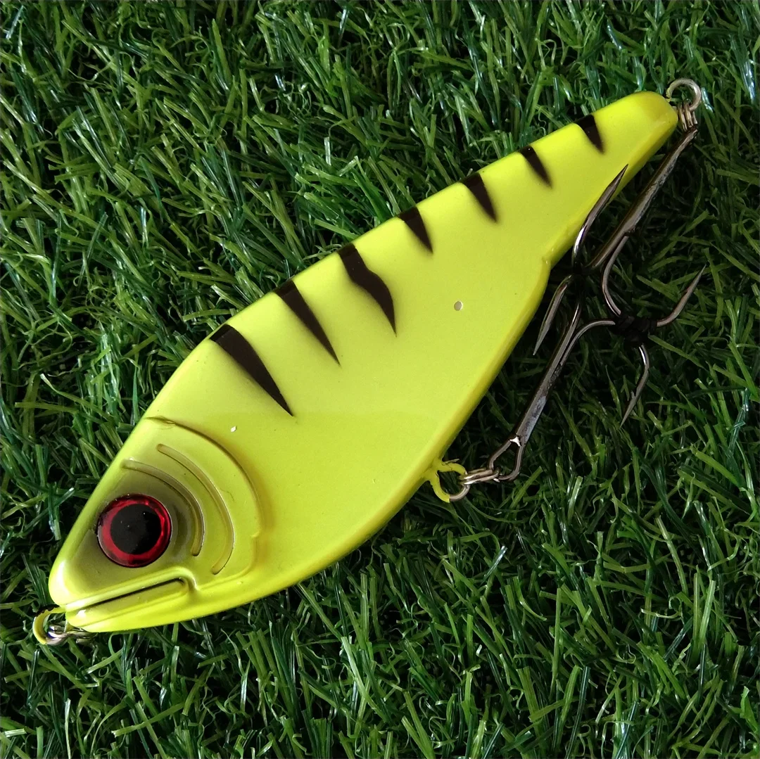 1 unidad de 12cm, 51,8g, sonajero que se hunde, Popular Pike, cebo duro Jerk, señuelo de pesca Crankbait, aparejos de lubina Wobbler - imagen 5