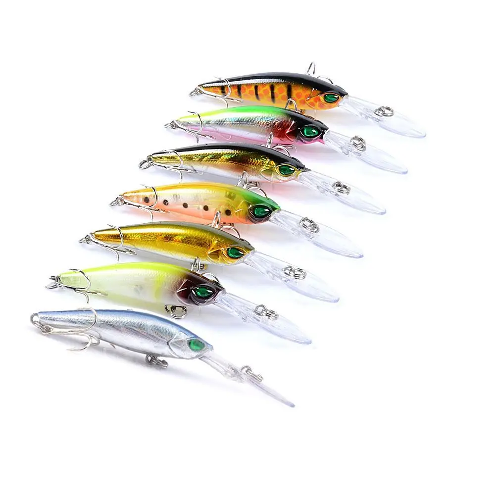 Aparejos de pesca de cebo Minnow, señuelo de pesca flotante lento profesional, Wobbler Artificial, duro, 9,4 cm, 6,2g - imagen 3