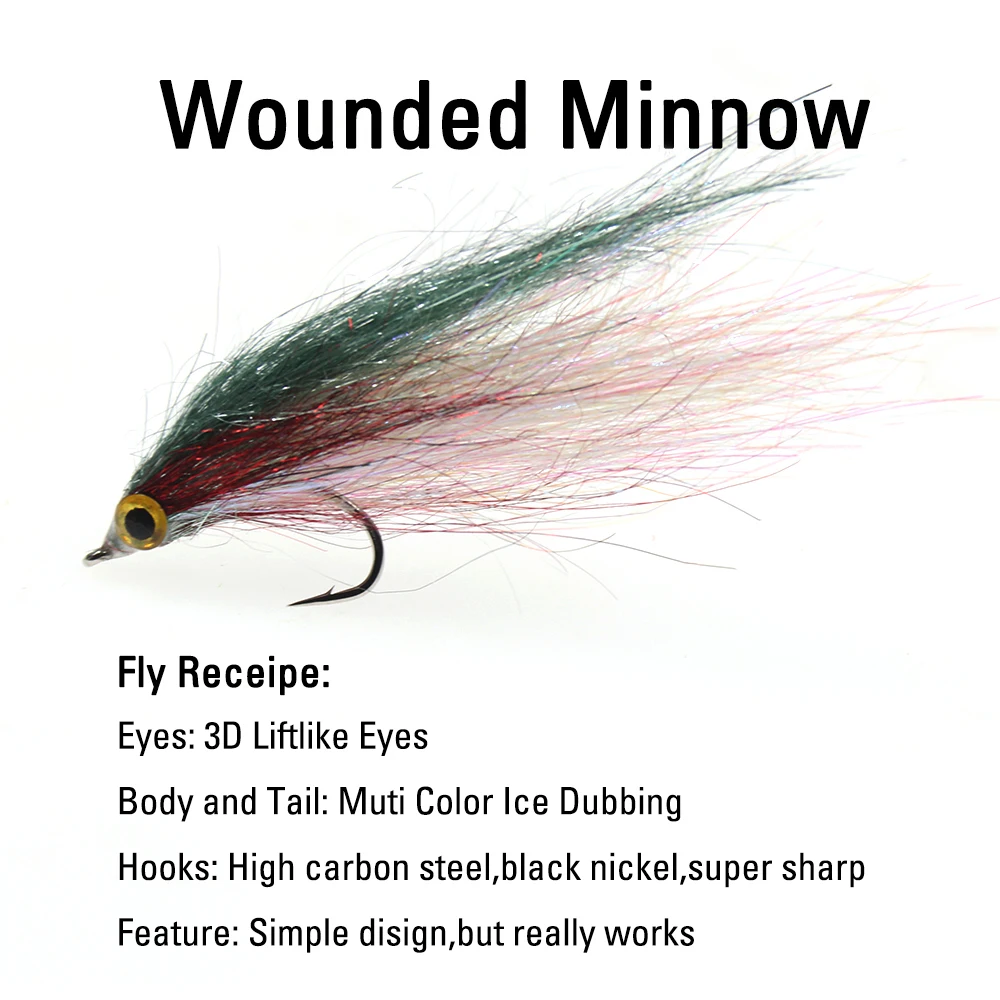 ICERIO-señuelo de pesca con mosca, cebo de pesca de trucha de salmón, trucha, trucha de acero, 6 piezas - imagen 2