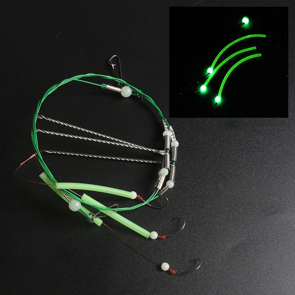 Juego de línea de soporte de gancho de cuerda de equilibrio, línea de pesca de acero para caña de mar, accesorios de pesca antienredos para fundición de caña de mar LA - imagen 3