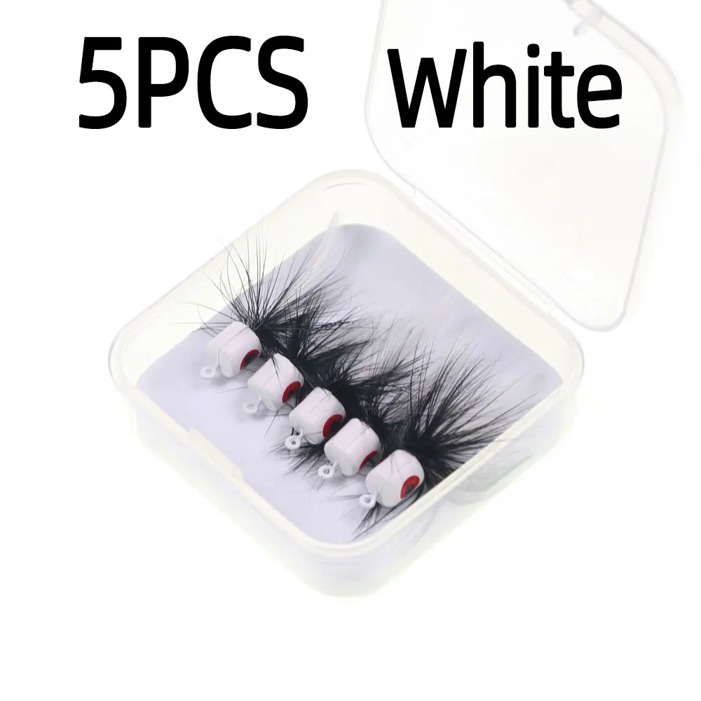 5pcs White