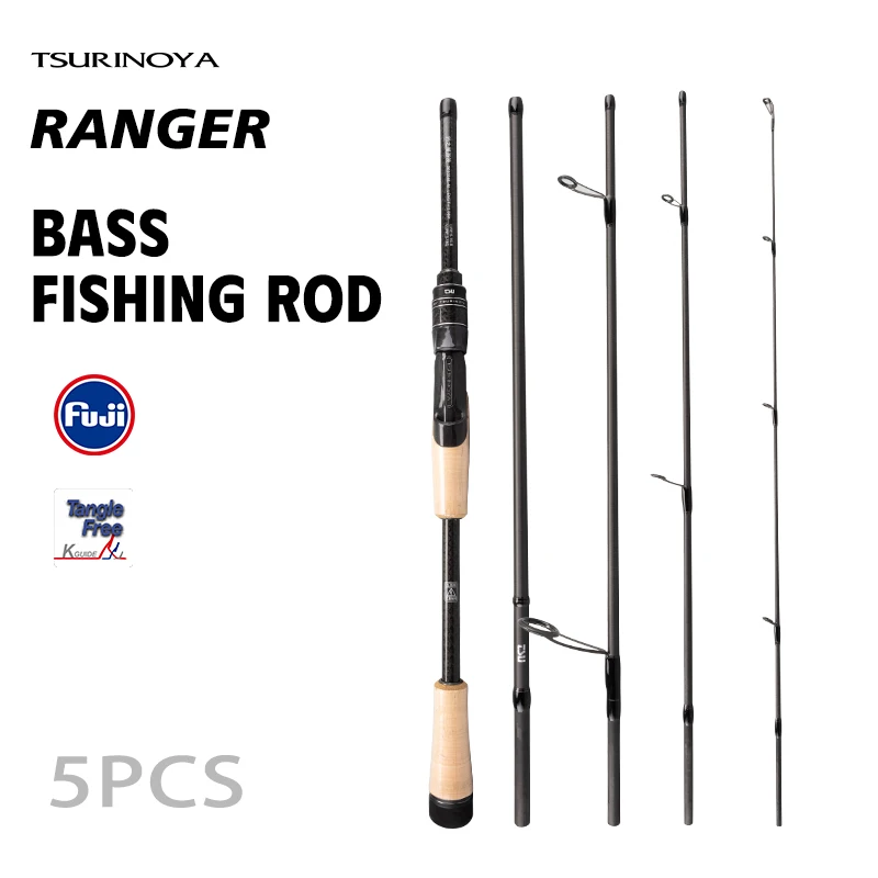 Caña Spinning Tsurinoya Ranger Ultraligera para Bass – Anillas Fuji