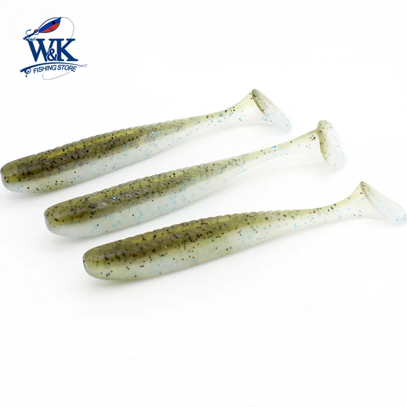 Shad Jig Rig con aroma a camarón – Señuelo blando para perca y lubina - imagen 2