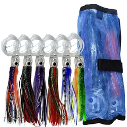 6 unids/bolsa Mahi señuelos 6 "9,8" barco de agua salada de aguas profundas cebo de pesca en alta mar para Mahi Marlin Wahoo Billfish anzuelo de pesca de gran juego