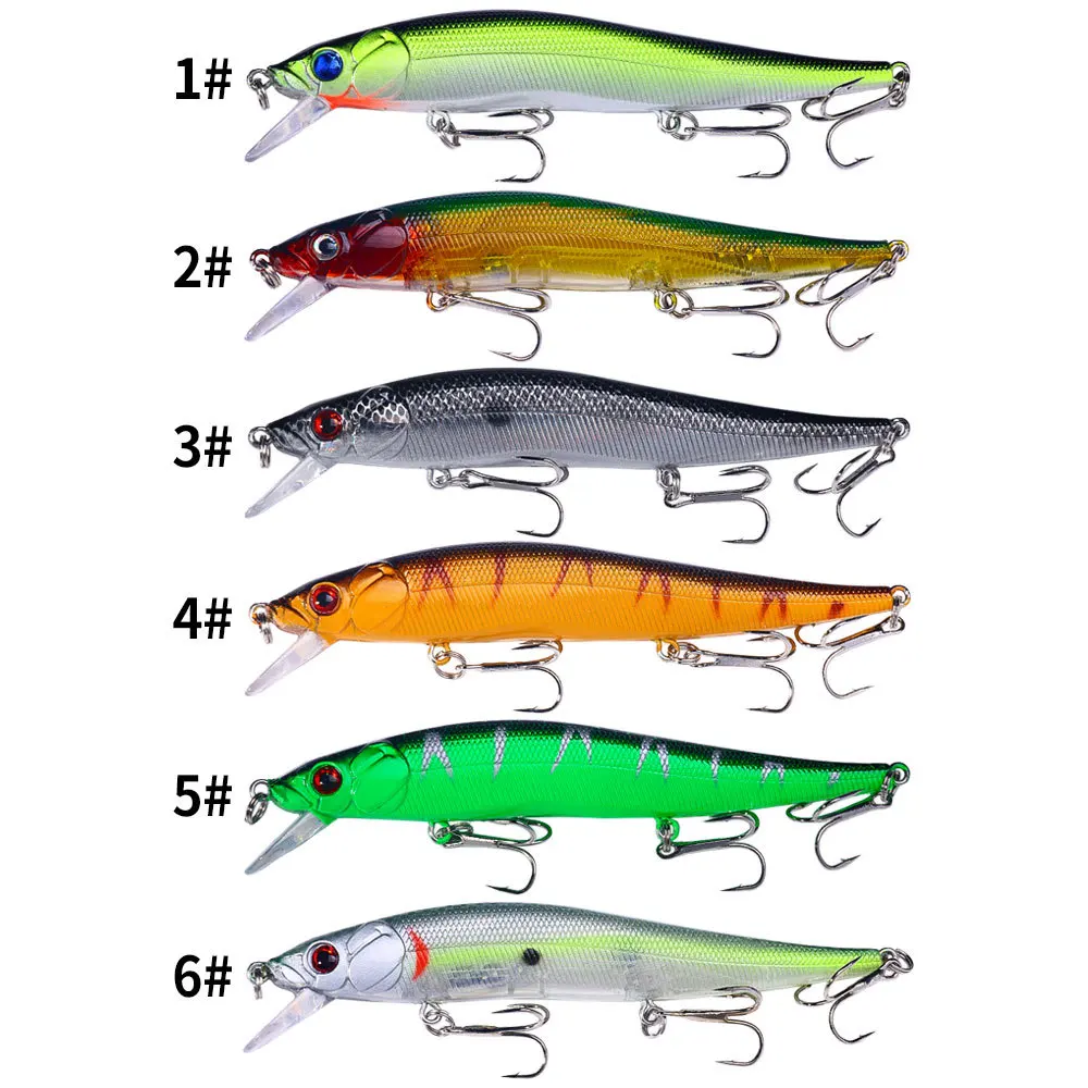 Señuelo duro Artificial para pesca de pececillos Jerkbait, Wobbler, 12cm, 13,6g, Lucio grande, aparejos depredadores - imagen 5