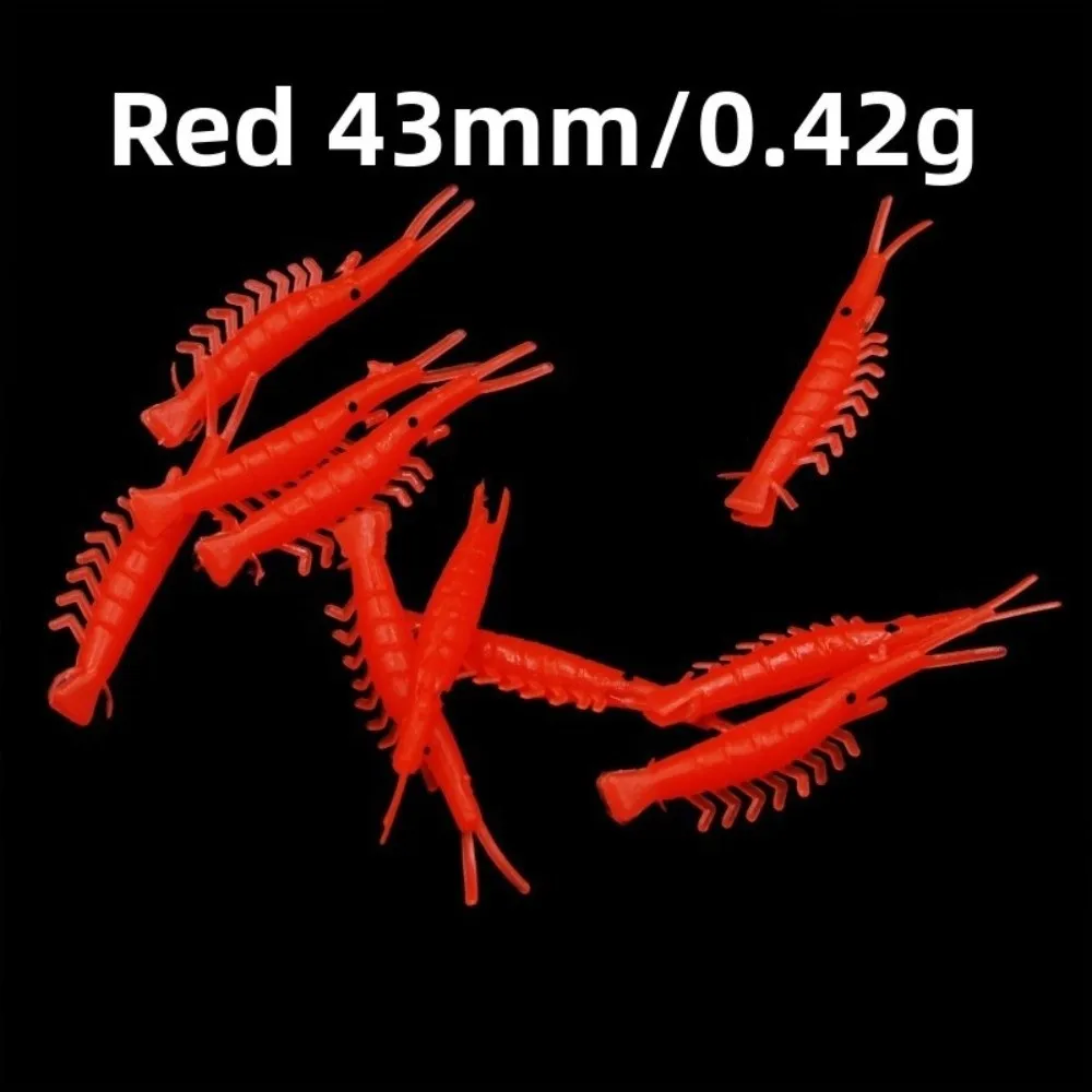 2025 25/30/36/40mm señuelo cebo de goma suave luz nocturna luminosa camarones noctilucente biomimético cebo de imitación señuelo de pesca - imagen 5