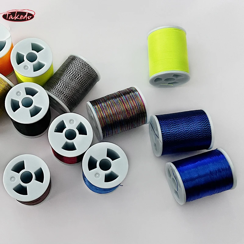 TAKEDO TN01 0,22mm 0,28mm 100 yardas buena calidad eje B NCP hilo atado ganchos y guías hilo colorido para pescar - imagen 5