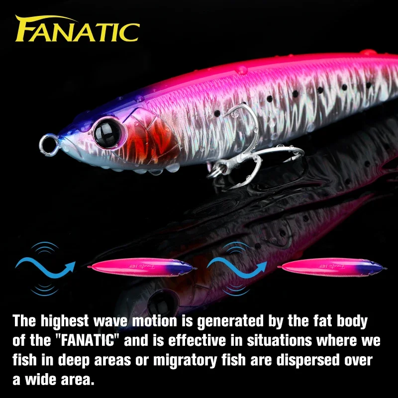 TSURINOYA 140F océano barco pesca lápiz flotante fanático 140mm 46g GT atún SW juego poder pesca señuelo superficie palo cebos - imagen 3