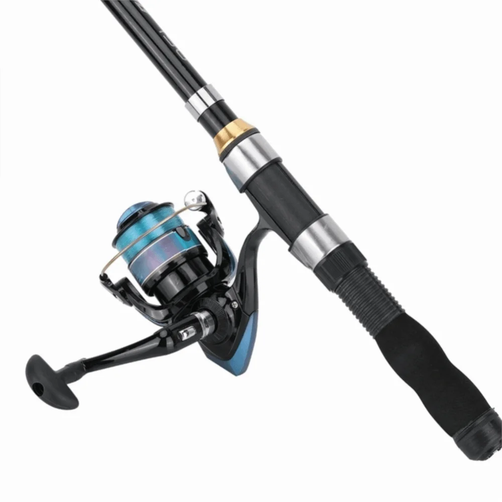 Caña de pescar extensible portátil – Fibra y acero para mar y hielo - imagen 3