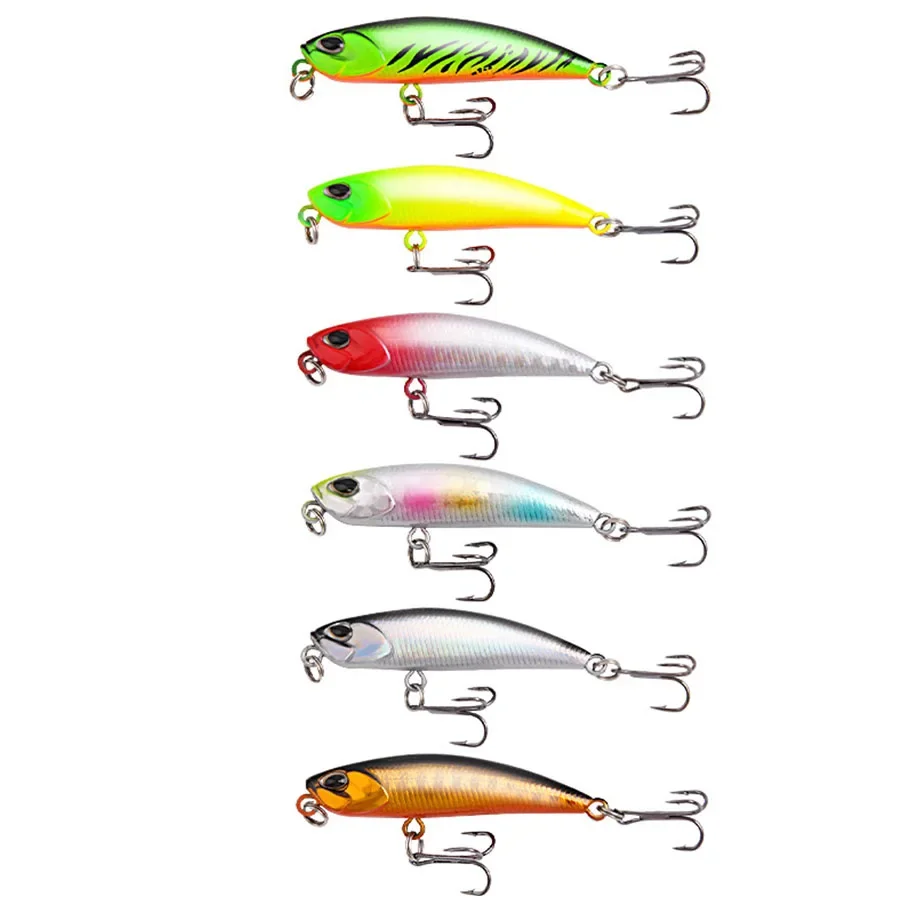 6 uds hundimiento Jerkbait Minnow Crankbaits Señuelos de Pesca cebos duros Wobblers artificiales para Lucio aparejos de pesca curricán Swimbait - imagen 3