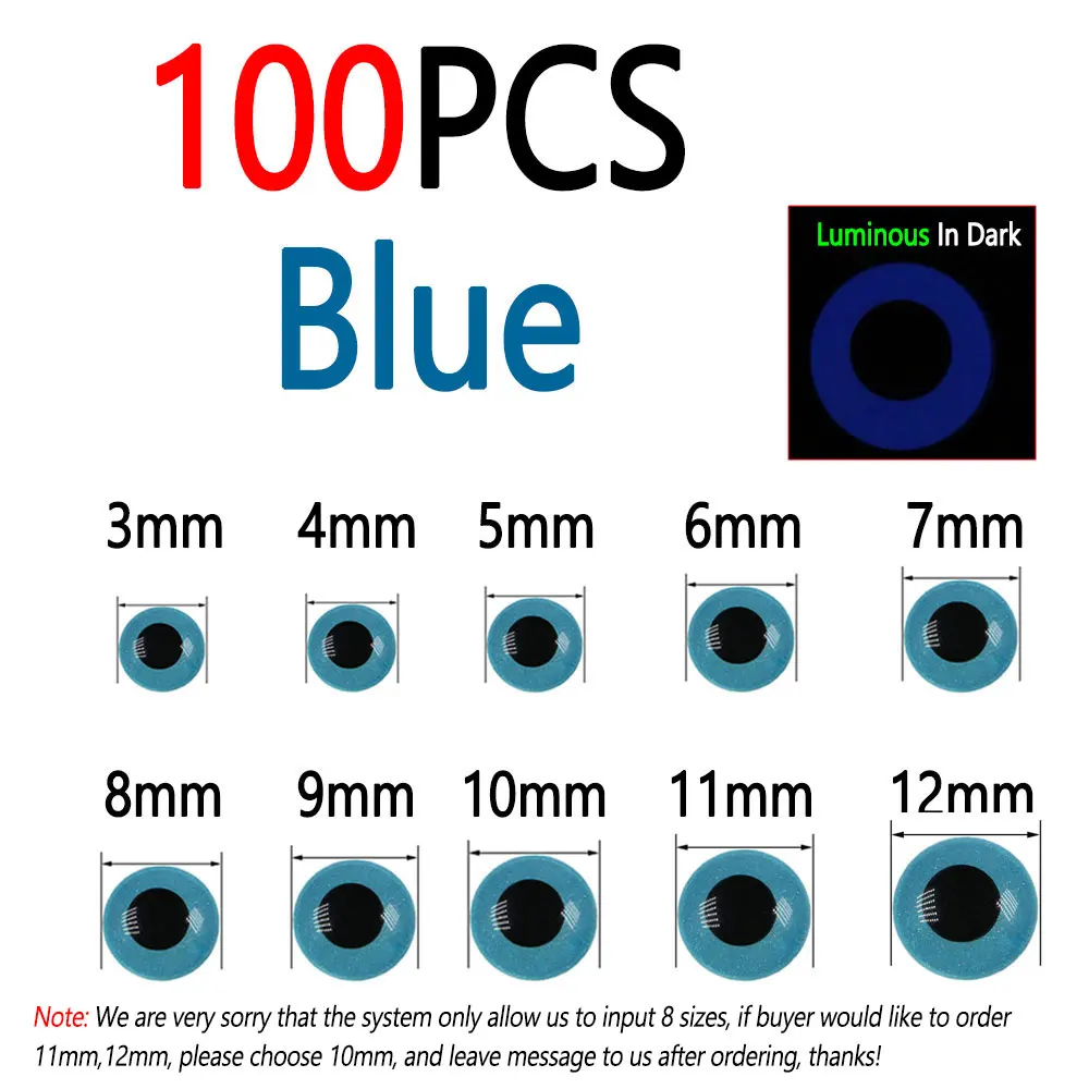 100pcs Blue