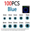 100pcs Blue