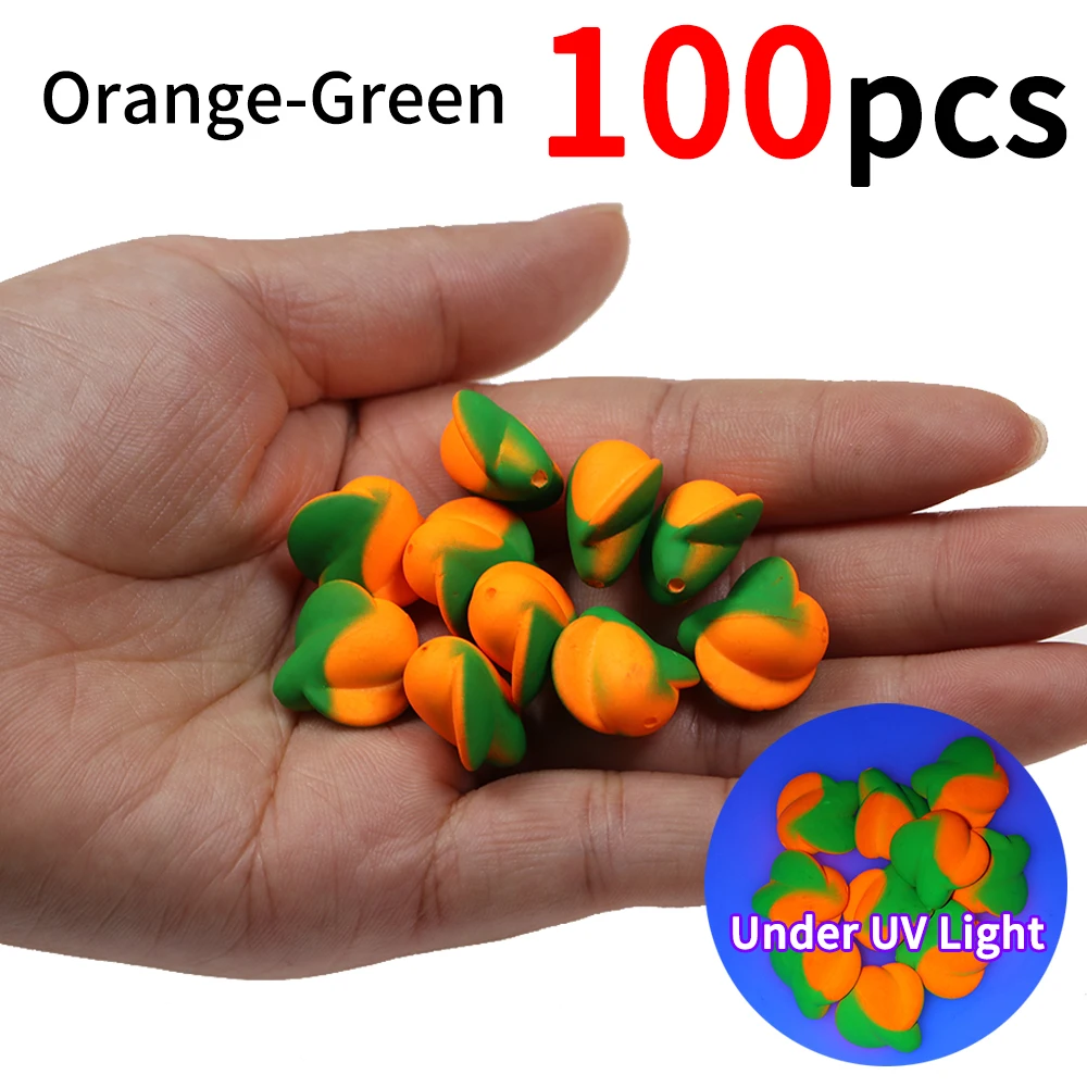 100pcs Orange Green