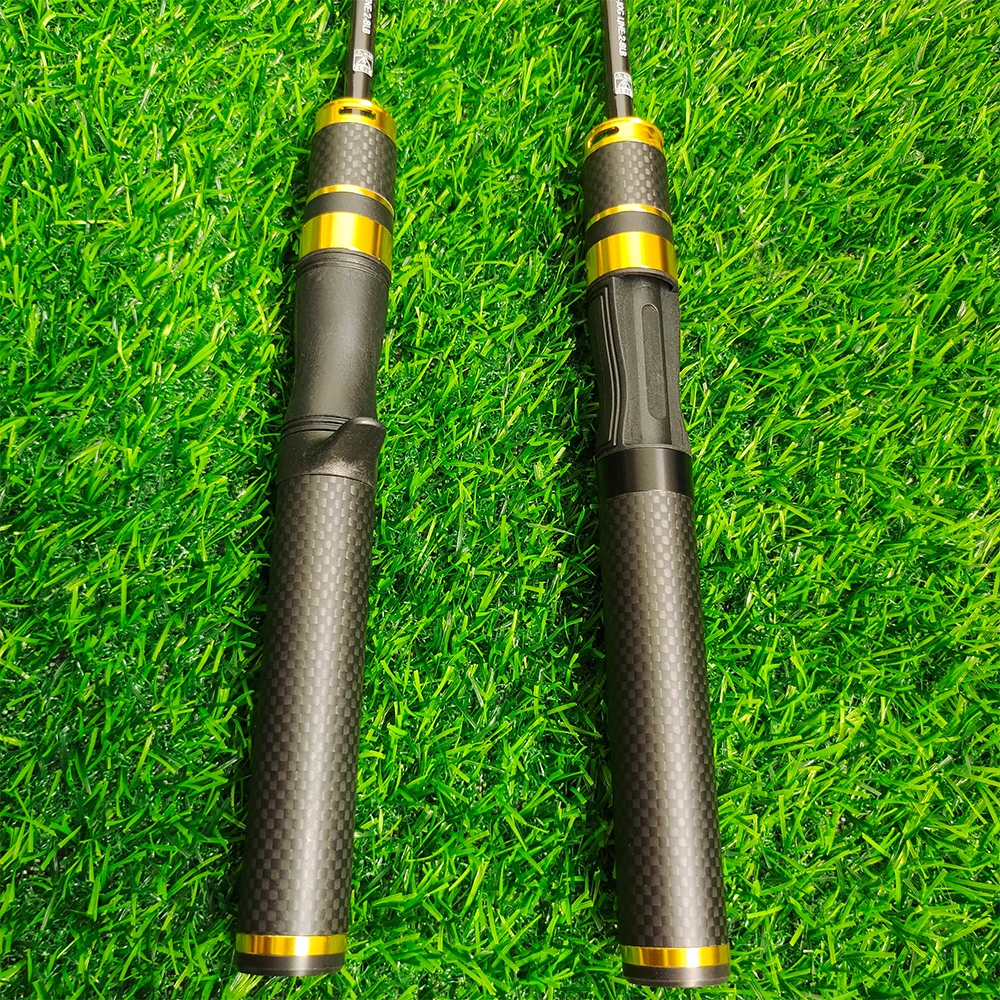 ROLLFISH-caña de pescar telescópica portátil de fibra de carbono para viaje, caña de pescar de fundición giratoria, acción UL, pesca de agua dulce ultraligera + línea de 100m - imagen 3