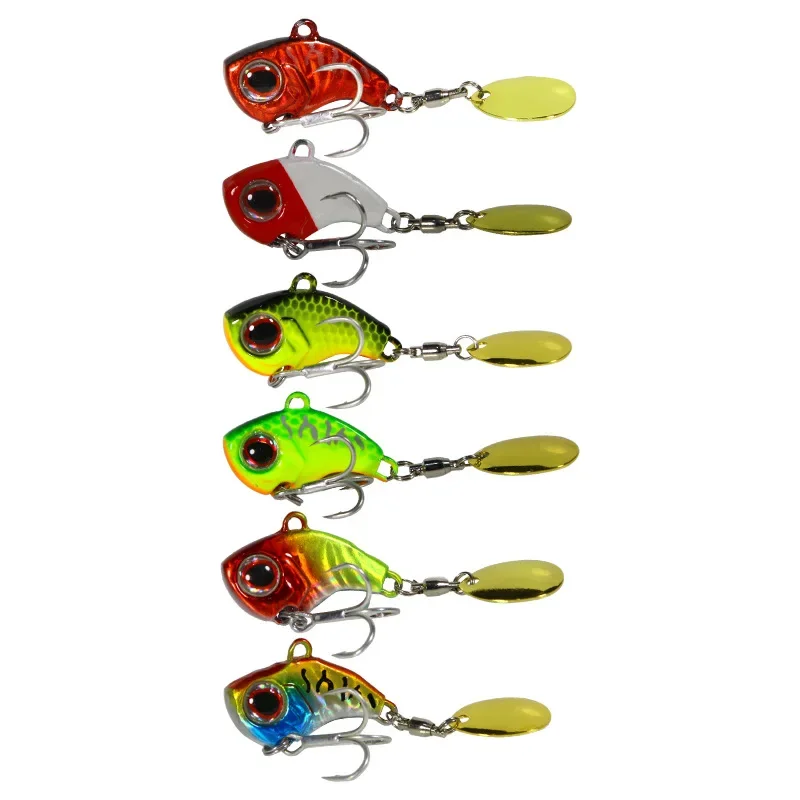 Señuelos de Pesca giratorios, cebos duros artificiales de Metal Vib con vibración, 9g/13g/16g/22g, para invierno - imagen 5