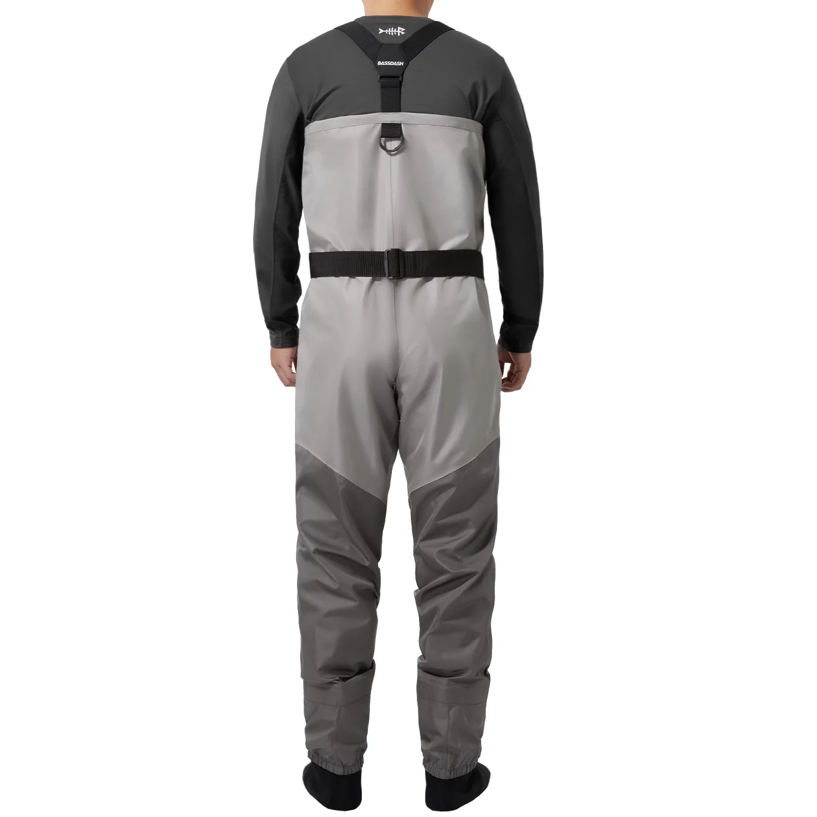 BASSDASH FW08 Wader de pesca transpirable – Botas y pecho impermeables - imagen 2