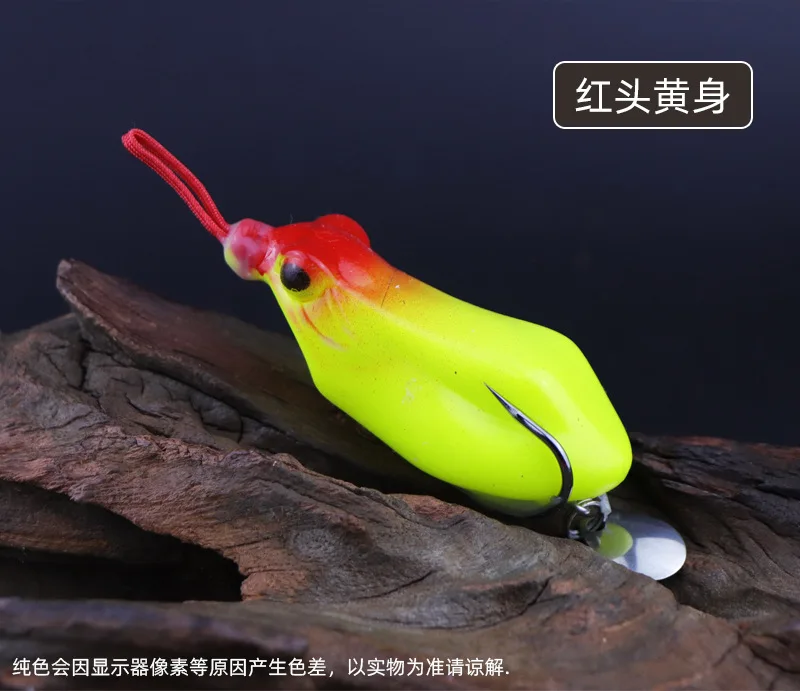 Señuelo de pesca Artificial de rana, cebo suave de fundición larga, 10g, 13g, 1 unidad - imagen 5