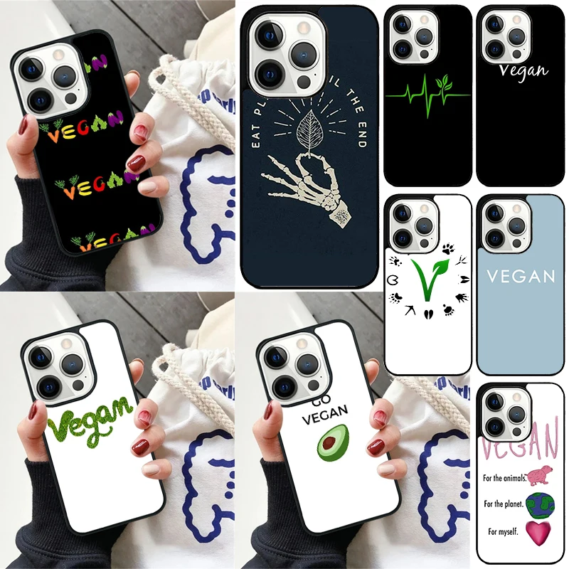 Funda vegana con estampado vegetal para iPhone 17