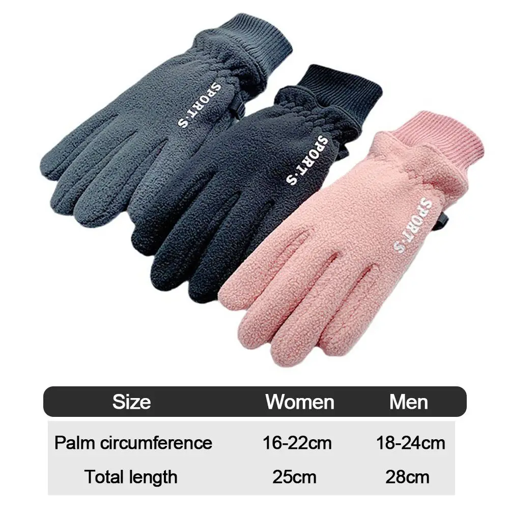 Guantes coloridos y cálidos para mujer, manoplas gruesas con dedos abiertos para montar, pantalla táctil, suministros deportivos para exteriores, moda de invierno y otoño - imagen 5