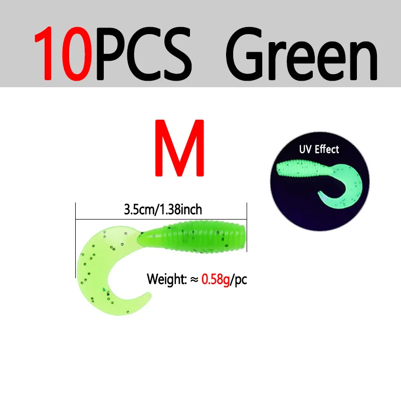 10pcs Green M