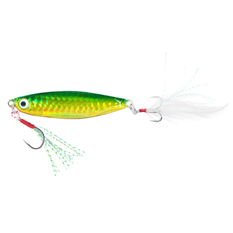 Señuelo metálico para Jigging lento – Anzuelo asistente triple - imagen 3